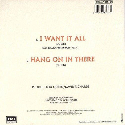 Queen - Hang on in there